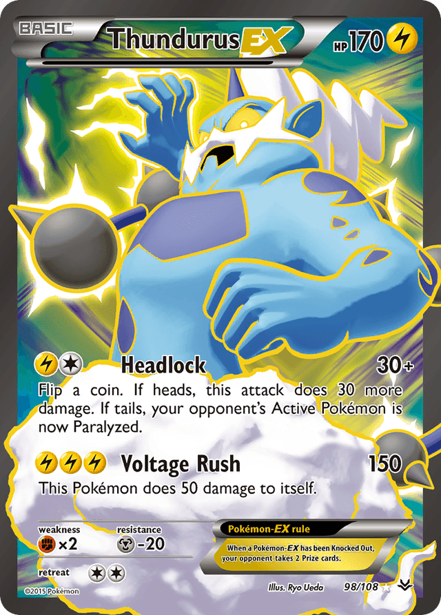 Thundurus-EX — Roaring Skies #98