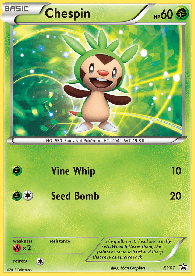 Chespin — XY Black Star Promos #XY01