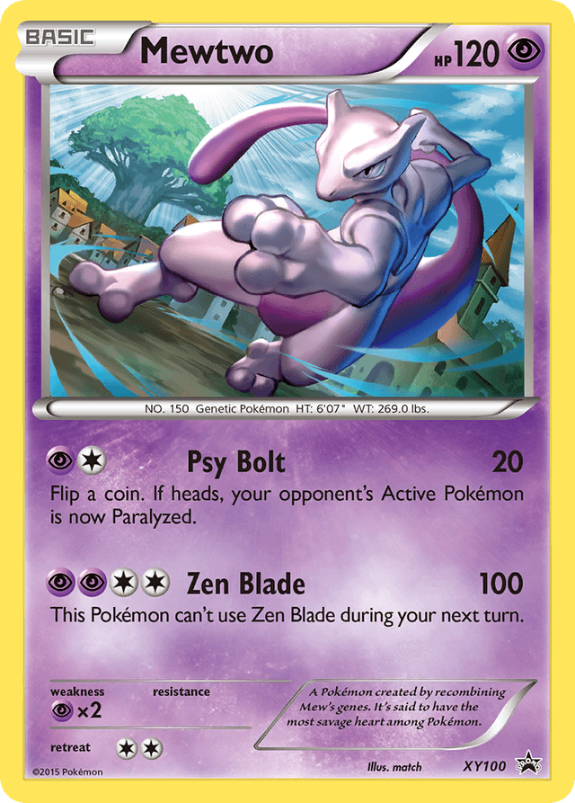 Mewtwo — XY Black Star Promos #XY100