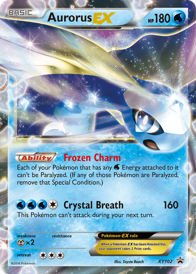 Aurorus-EX — XY Black Star Promos #XY102