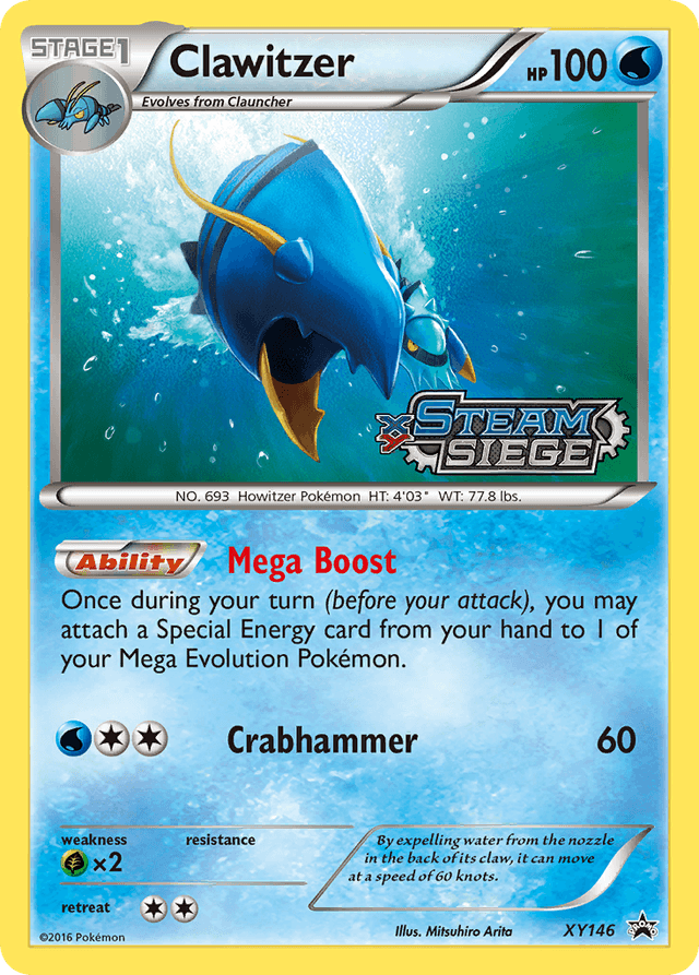 Clawitzer — XY Black Star Promos #XY146