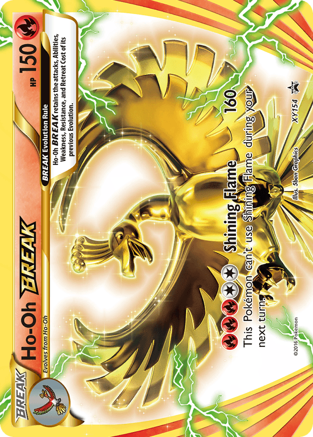 Ho-Oh BREAK — XY Black Star Promos #XY154