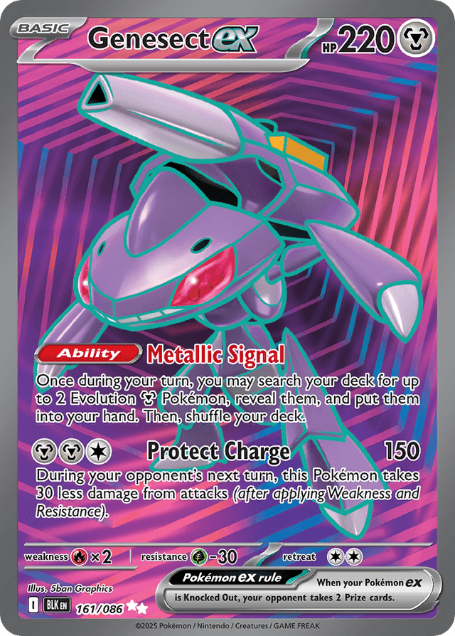 Genesect ex — Black Bolt #161
